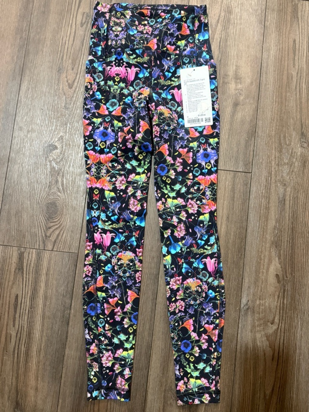 Lululemon Swift Speed HR Tight 28 Floral Multicolor NWT Women’s Size 0 Rare